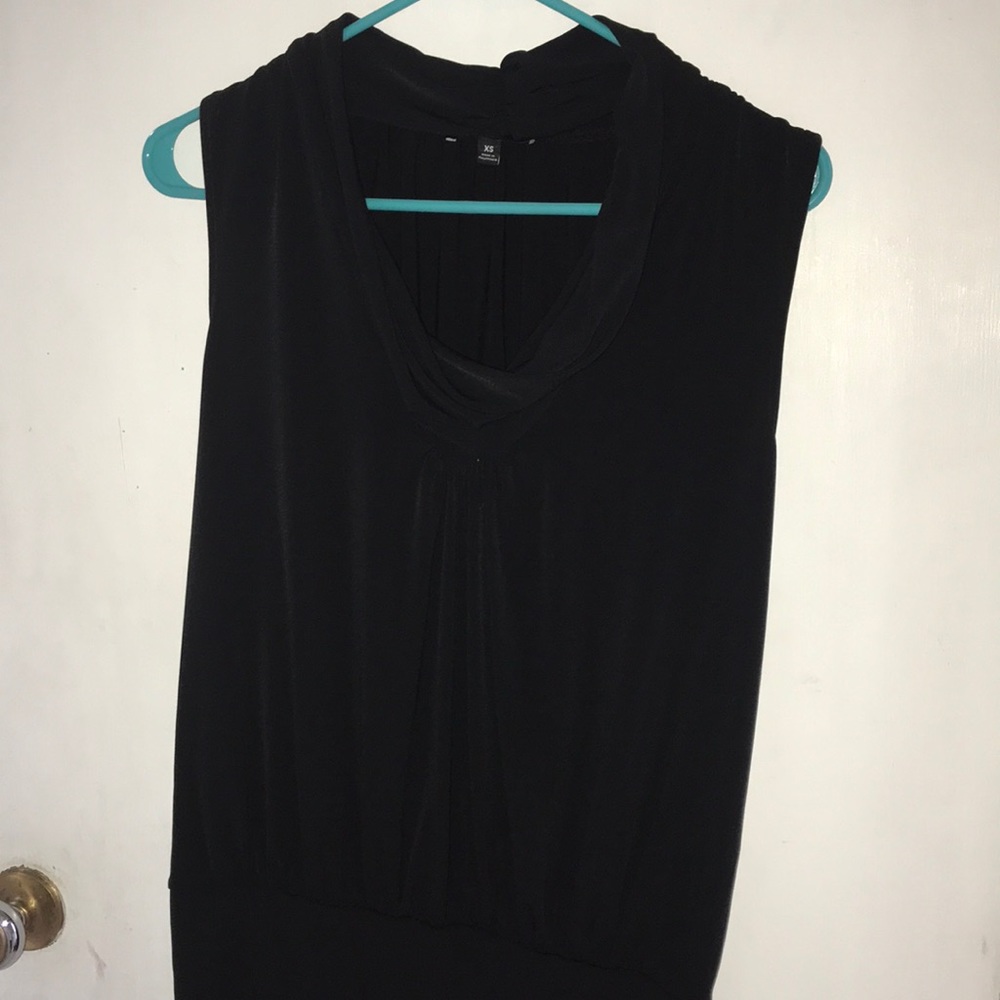 Express ruched sleeveless blouse